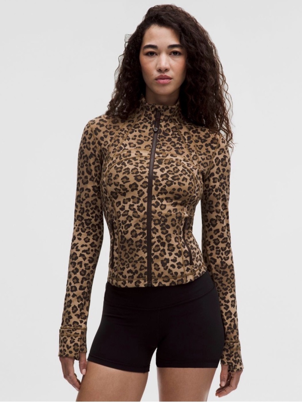 Lululemon Define Cropped Jacket Nulu True Leopard Multi size 6 NWT